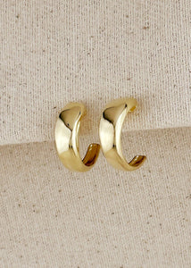 Curved C-Hoop Earrings