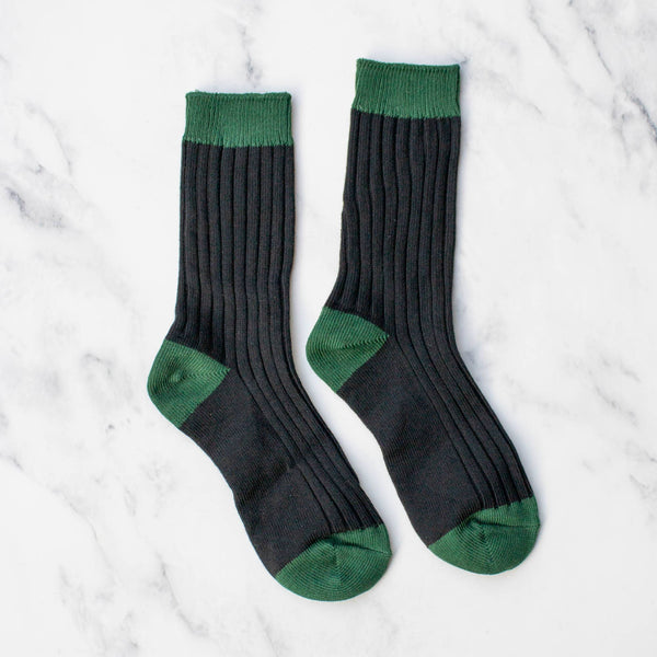 Two Tone Jacquard Socks