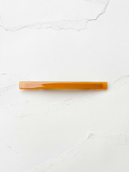 Tiepology - Classic Slim Cellulose Acetate Hair Barrette: Wood