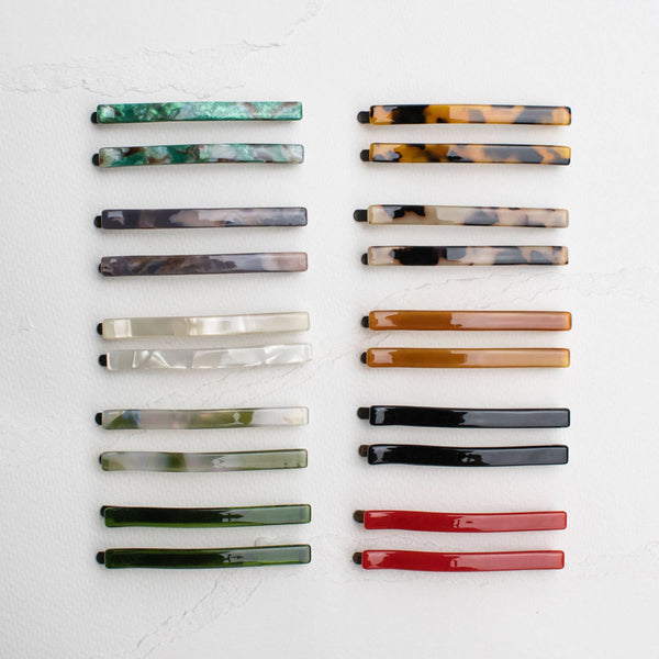 Tiepology - Eco Simple Hair Bobby Pin Set: Red