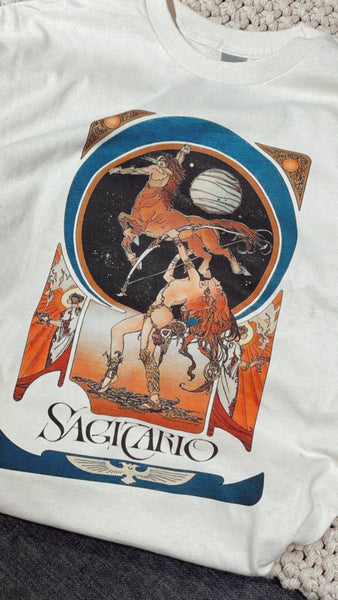 Sagittarius Vintage Artwork Zodiac Shirt