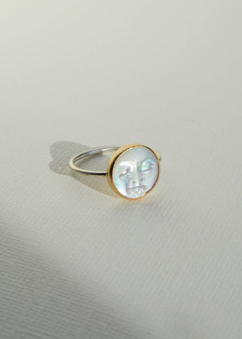 Pearl Moon Ring