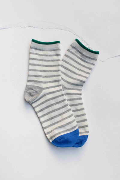 Tiepology - Classic Stripe Cotton Socks: Yellow