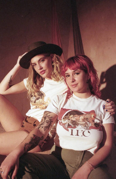 Leo Vintage Artwork Zodiac Shirt