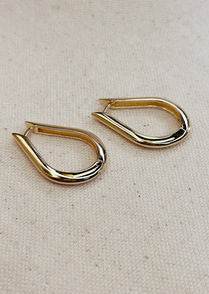 Teardrop Hoop Earrings