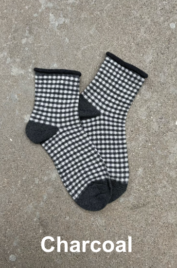Tiepology - Picnic Mid Crew Socks: Purple