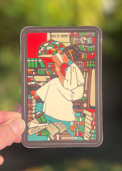 Belle of the Library Sticker