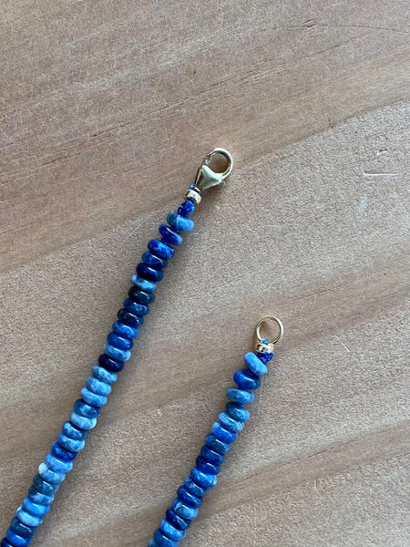Sodalite Beaded Necklace - 4mm