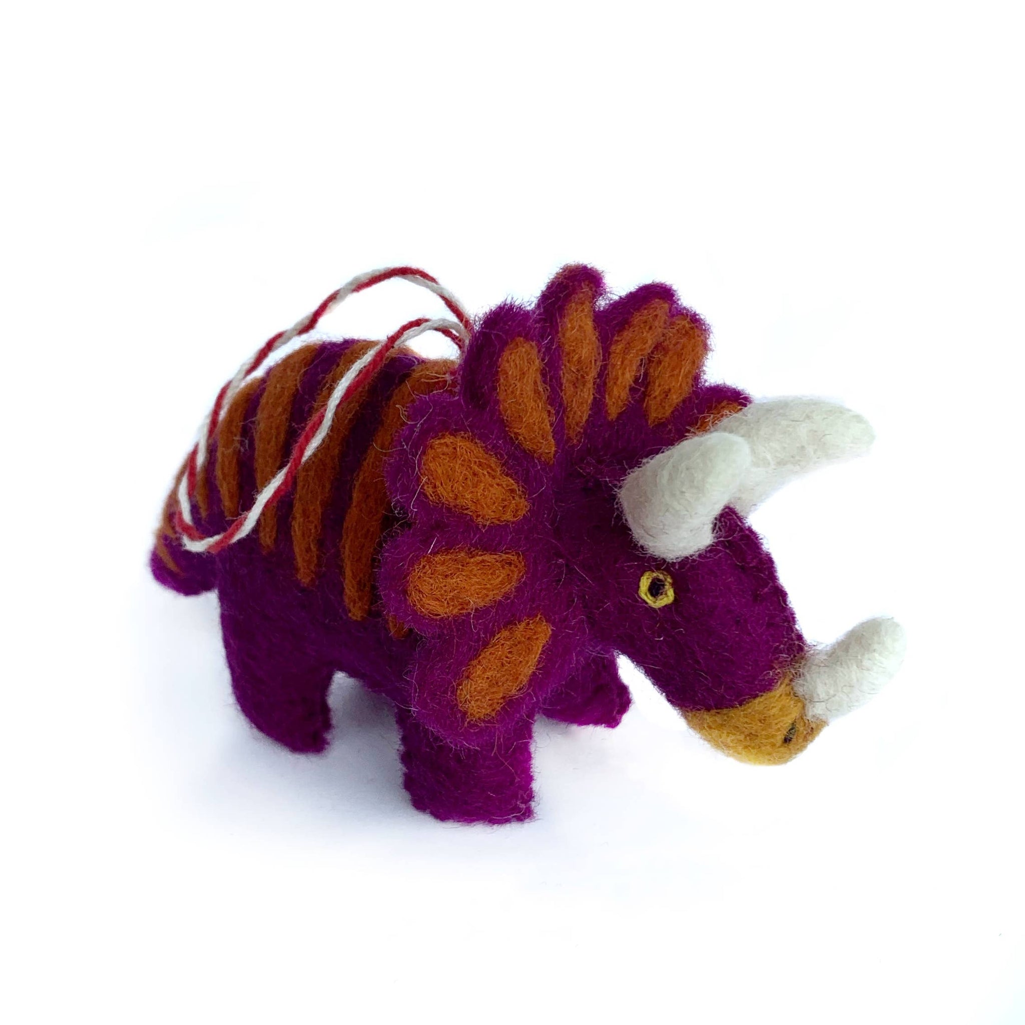 Triceratops Christmas Ornament