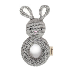 Crocheted Bunny Ring Rattle