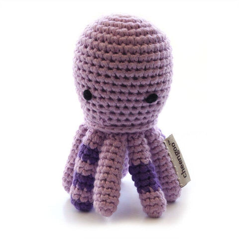 Crocheted Octopus Rattle