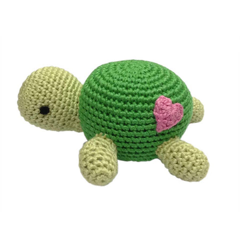Crocheted Turtle Rattle