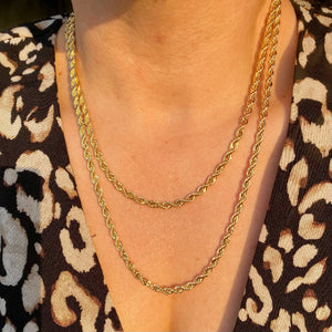 Long Rope Chain Necklace