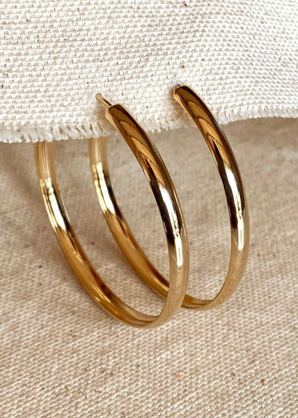 Hollow Hoop Earrings - 50mm