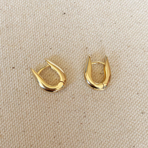 U-Shaped Hoop Earrings