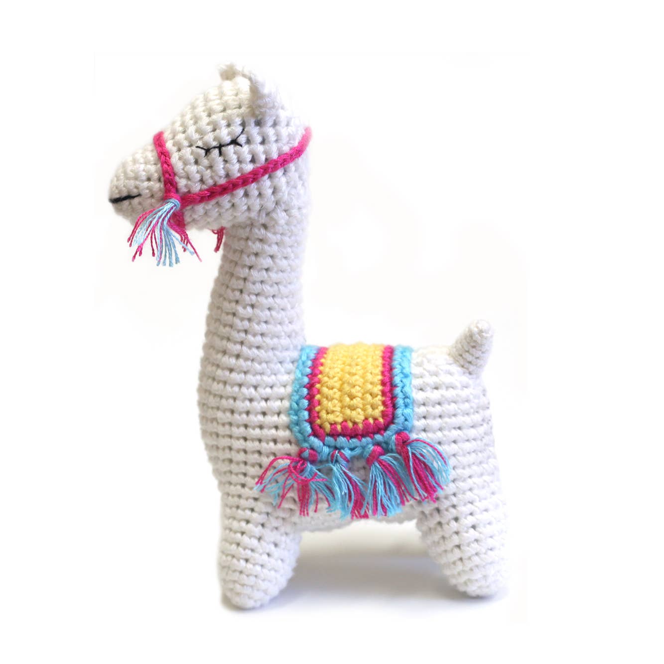 Crocheted Llama Rattle