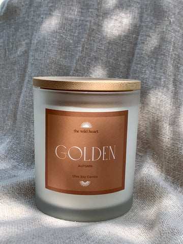 Golden 10oz Candle
