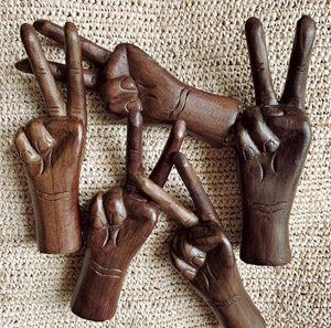 Wooden Peace Hand 6 – The Wild Heart