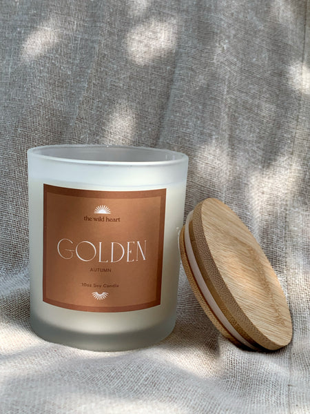 Golden 10oz Candle